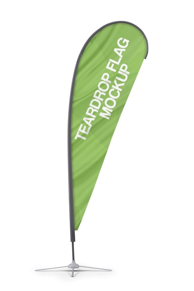 Tear drop flag